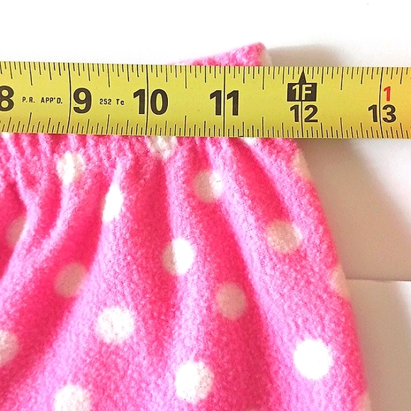 NWOT LOVE Pajama Set Girl's Pink/White Long Sleeve Top 14 Bottom 10/12 - Picture 11 of 12